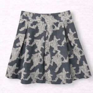 Kate Spade New York Grey Printed A-Line Skirt Size 10